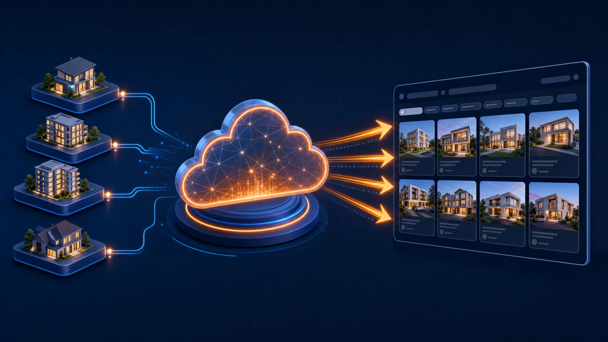 PMS listing sync into property management search pages