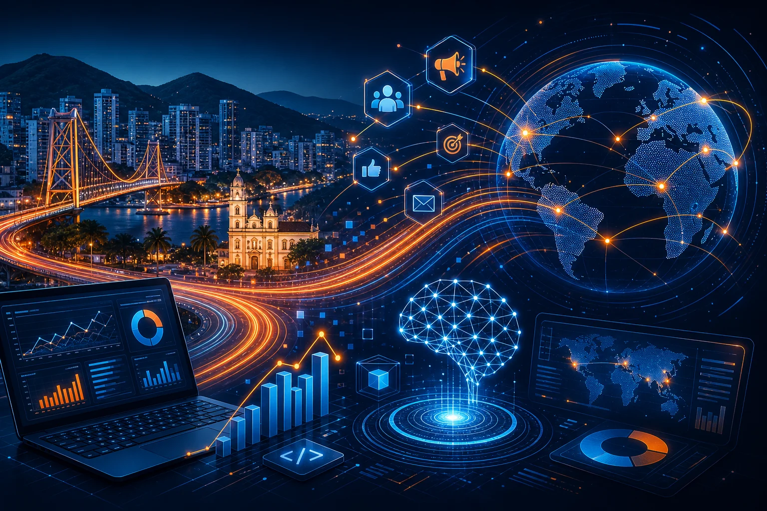 Marketing Digital con IA: De Florianópolis al Mundo